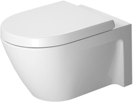 Starck 2 miska toaletowa ceramiczna wisząca lejowa 37 x 54 cm biały alpin z powłoką WonderGliss