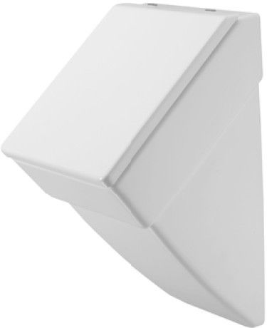 Vero pisuar ceramiczny do wykorzystania z pokrywą dopływ osłonięty, odpływ poziomy 29.5 x 32 x 55.5 cm biały alpin