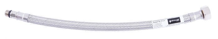 Wąż przyłączeniowy w oplocie ze stali nierdzewnej z krótką końcówką 3/8" x M10 GW x GW 0.4 m 