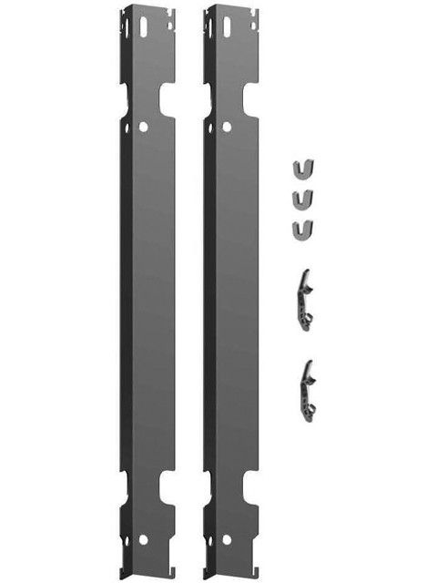 Zestaw konsoli ściennych długich wyskość 600 mm białych zawiera: 2 konsole, 2 zabezpieczenia przed zrzuceniem, 3 klipsy izolujące